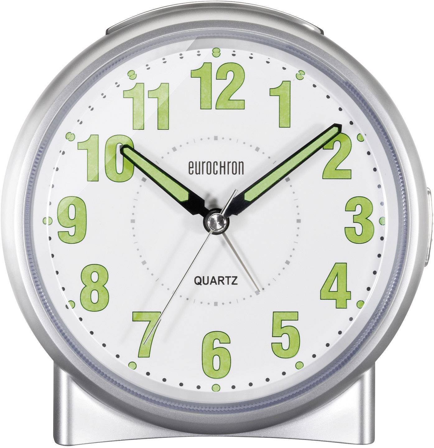 Eurochron S139C2 Quarz Wecker Silber