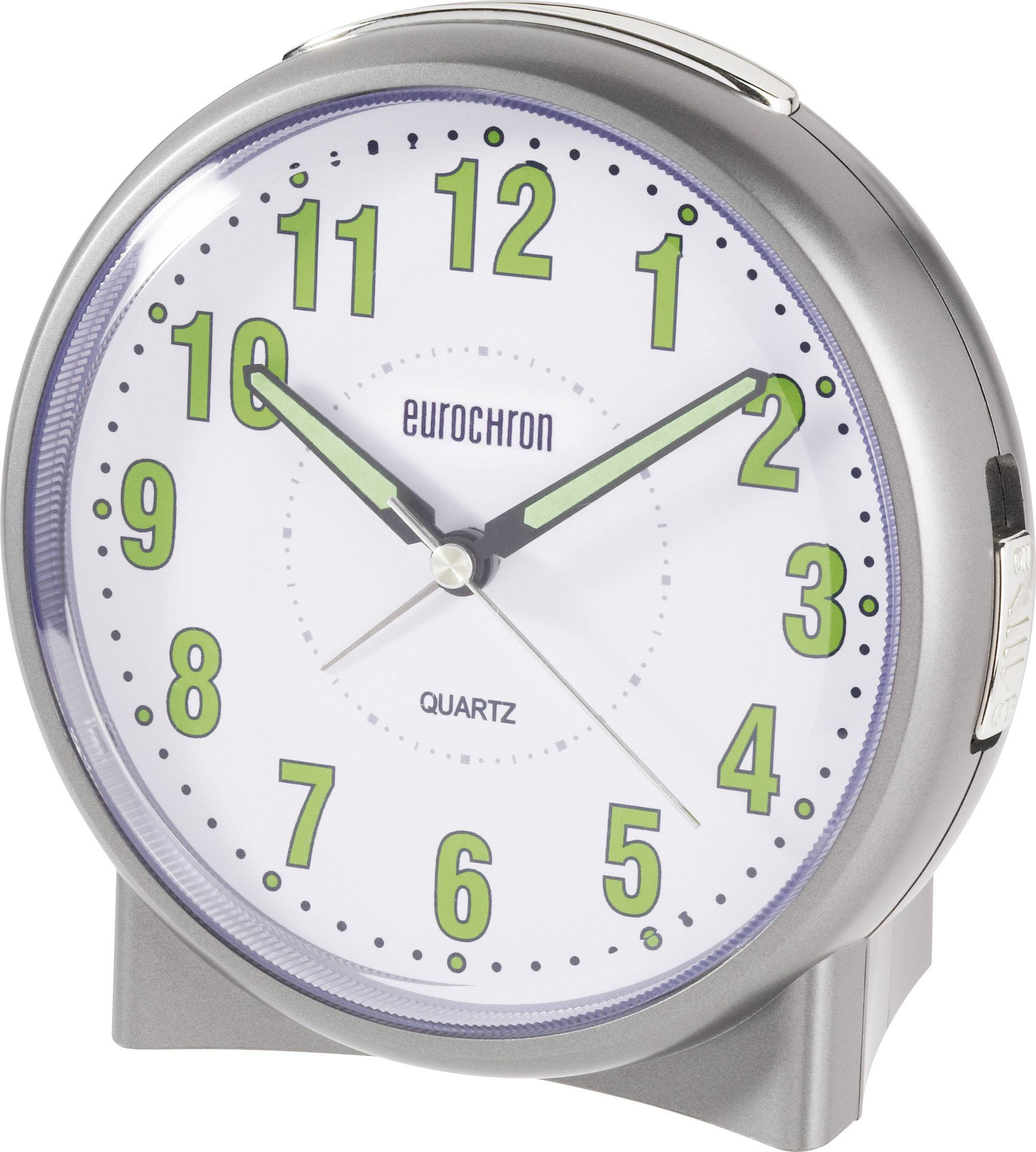 Eurochron S139C2 Quarz Wecker Silber