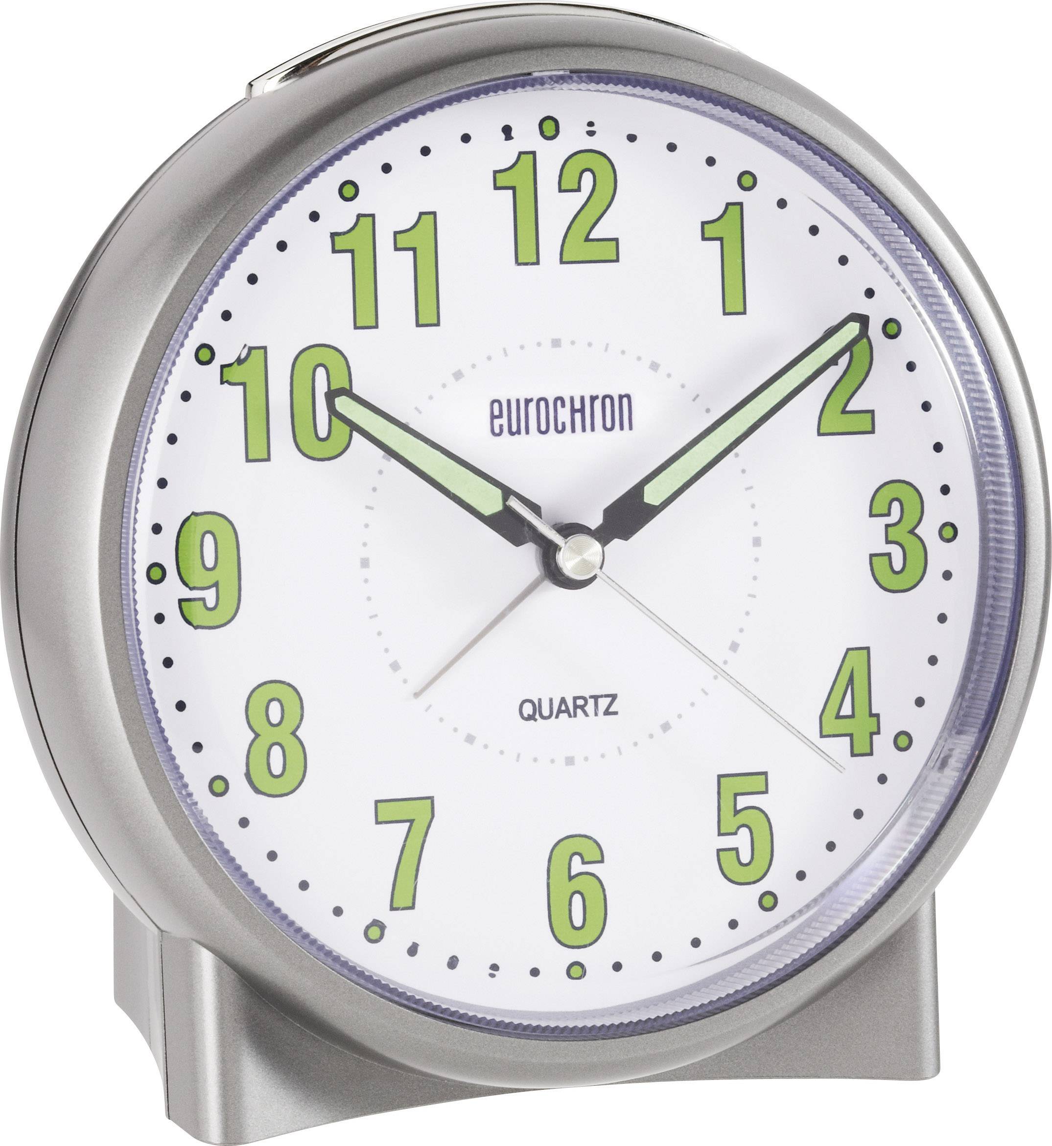 Eurochron S139C2 Quarz Wecker Silber
