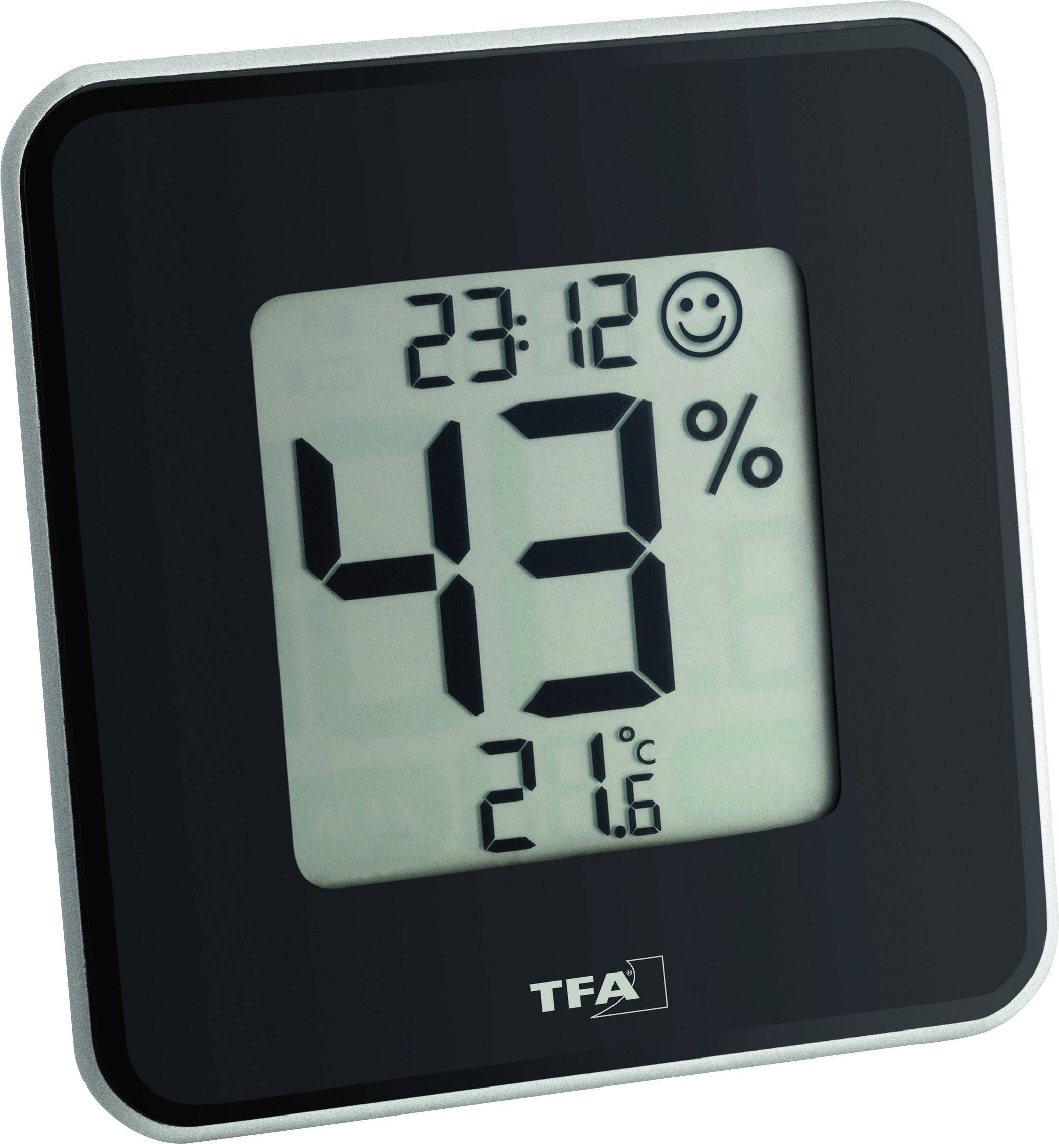 TFA Dostmann Style Thermo-/Hygrometer Schwarz 30.5021.01