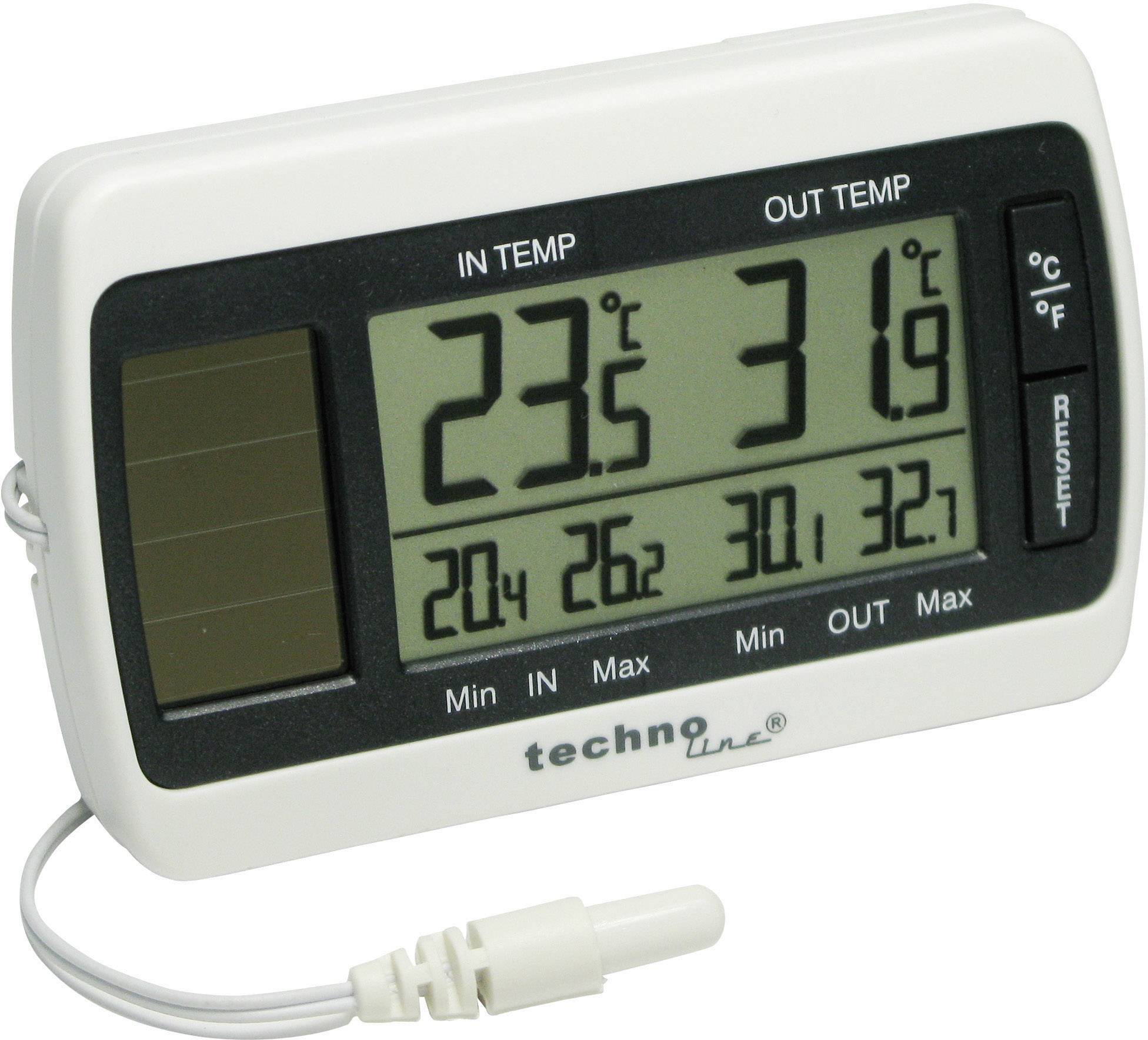 Techno Line Solar Innen- Außenthermometer WS 7008