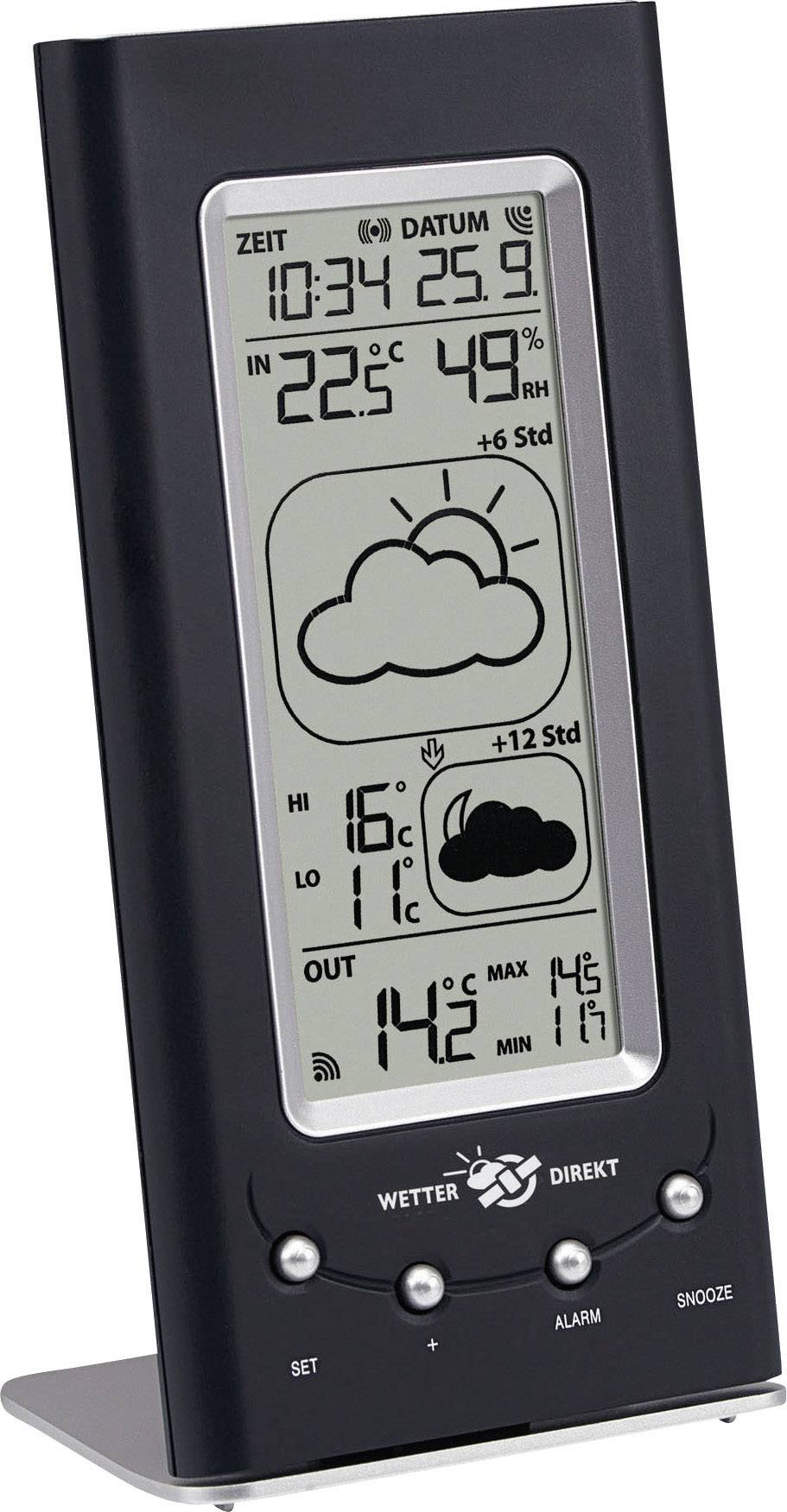 TFA Dostmann Nova 35.5019 Satelliten Wetterstation Vorhersage für 1 Tag