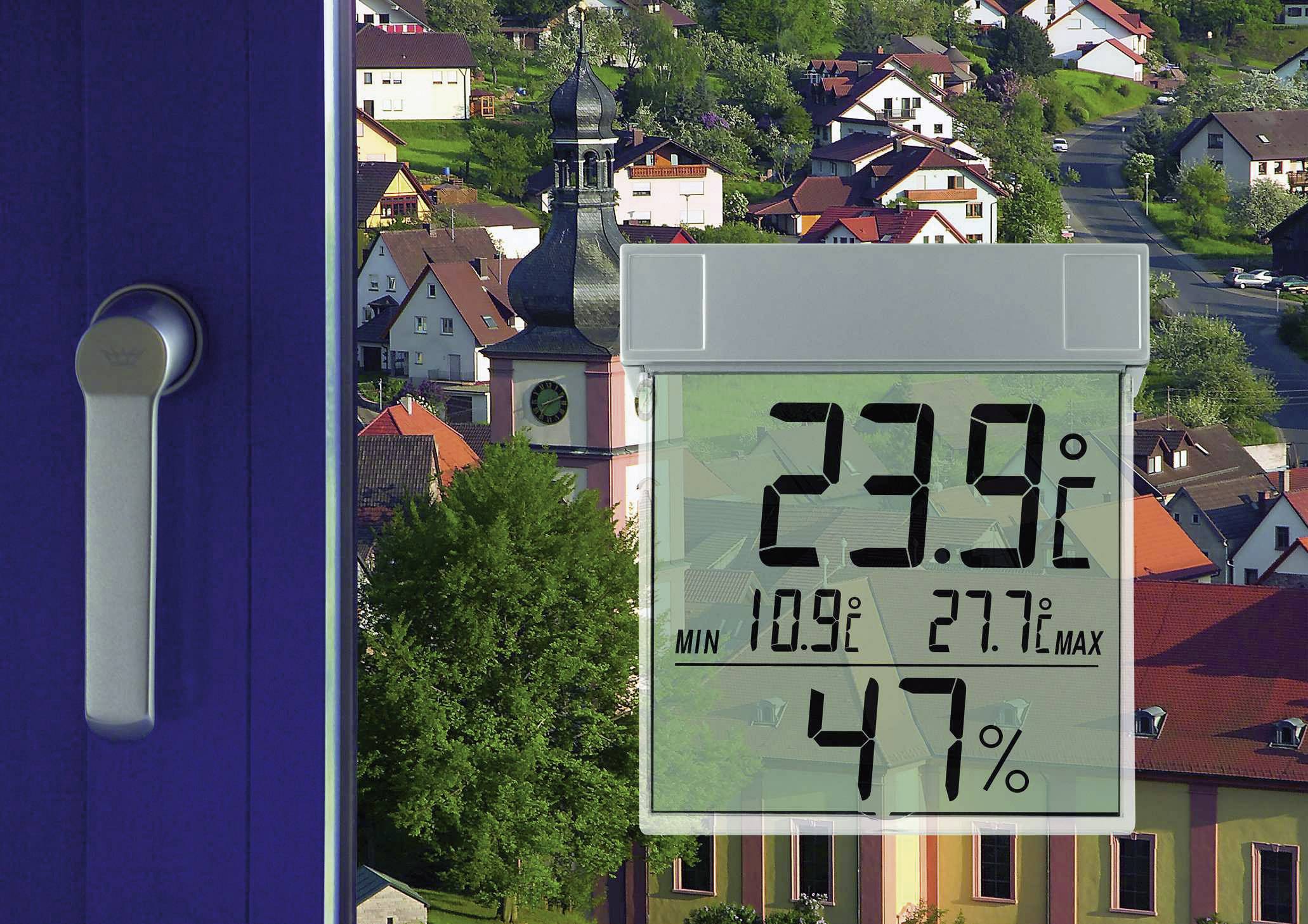 TFA Dostmann 30.5020 Fenster-Thermometer Grau 30.5020