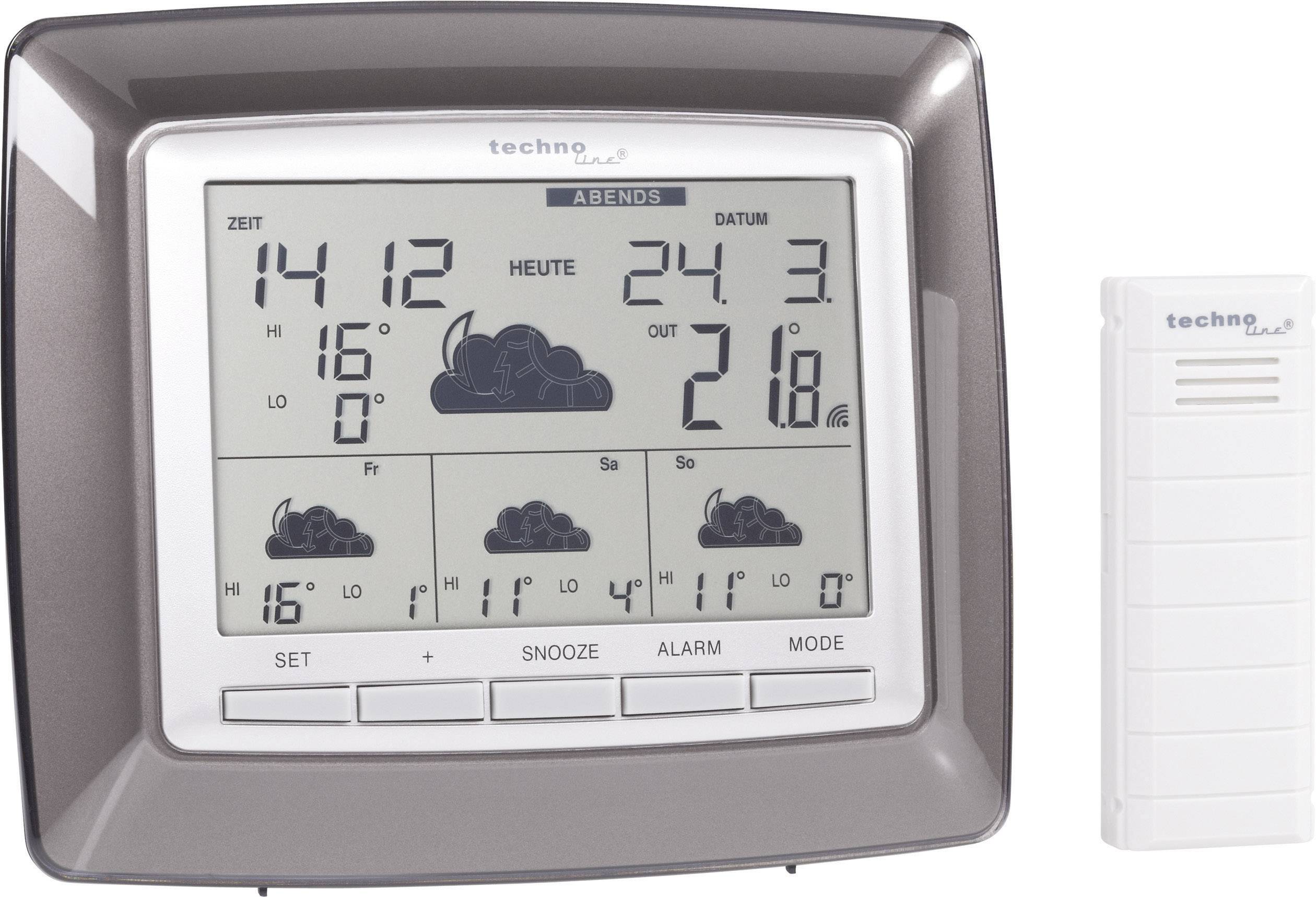 Techno Line WD 4008 WD 4008 Satelliten Wetterstation Vorhersage für 4 Tage