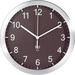 TFA Dostmann 98.1091.08 radiopiloté(e) Horloge murale 25 cm x 4 cm aluminium (mat)