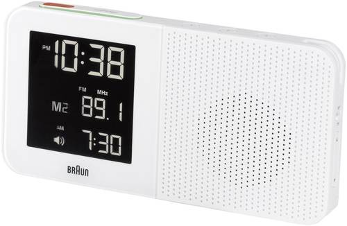 66022 Funk Wecker Weiß Alarmzeiten 1