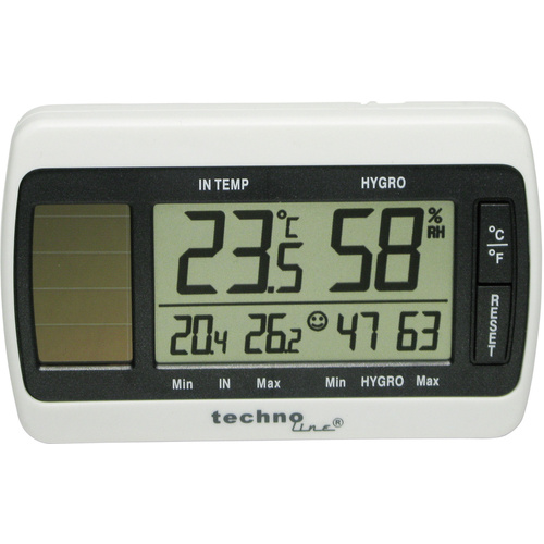 Techno Line Solar Thermo-Hygrometer Solar Thermo-/Hygrometer Weiß