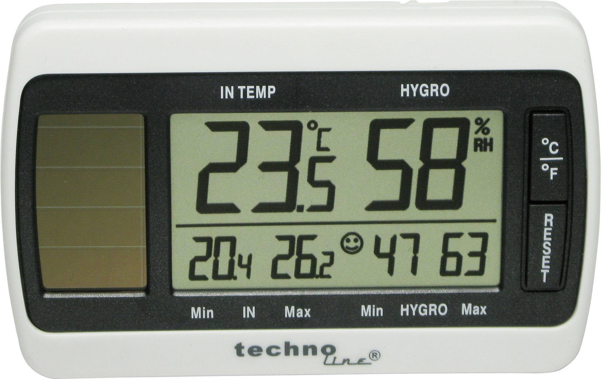 Techno Line Solar Thermo-Hygrometer Solar Thermo-/Hygrometer Weiß