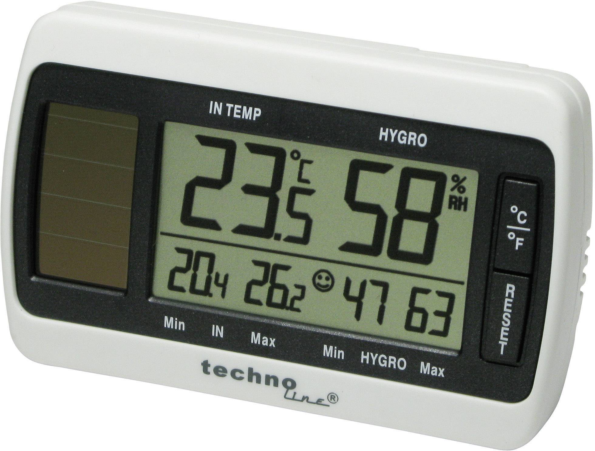 Techno Line Solar Thermo-Hygrometer Solar Thermo-/Hygrometer Weiß