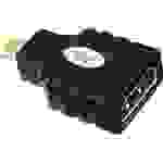 Inakustik 0045218 HDMI Adapter [1x HDMI-Stecker D Micro - 1x HDMI-Buchse] Schwarz vergoldete Steckkontakte