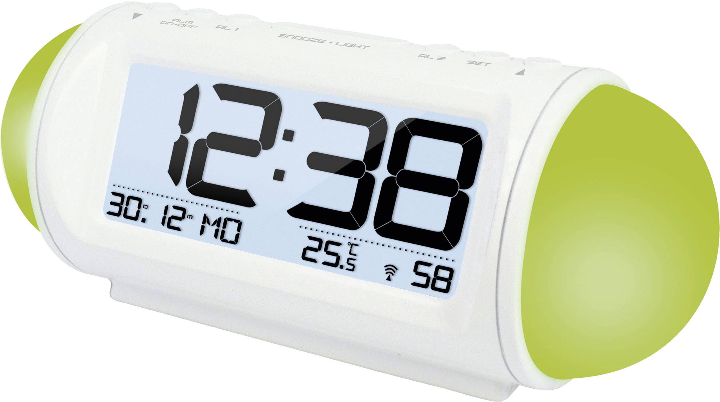 Techno Line WT 499 Funk Wecker Weiß Alarmzeiten 2