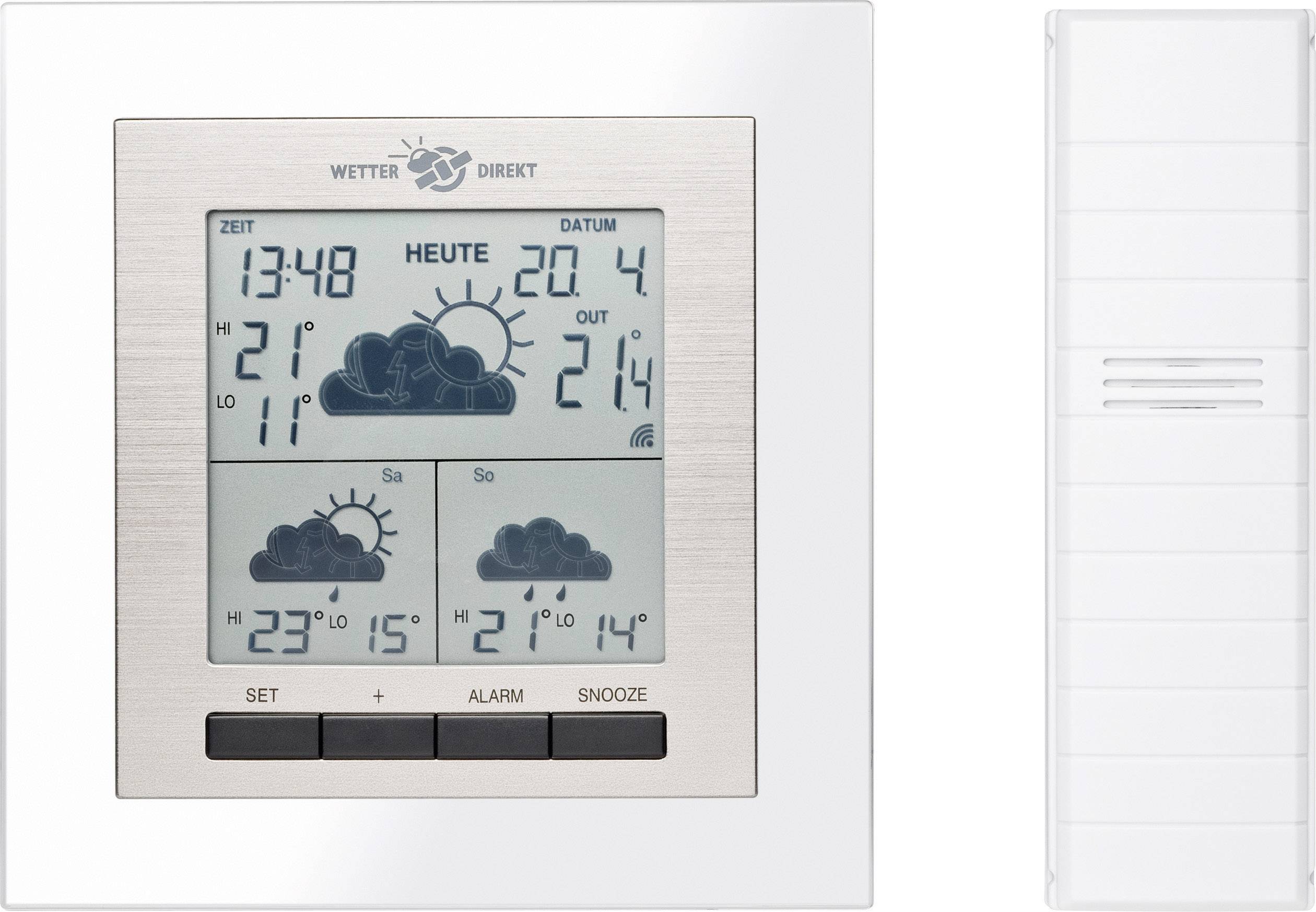 TFA Dostmann Tabla 35.5042.IT Satelliten Wetterstation Vorhersage für 3 Tage