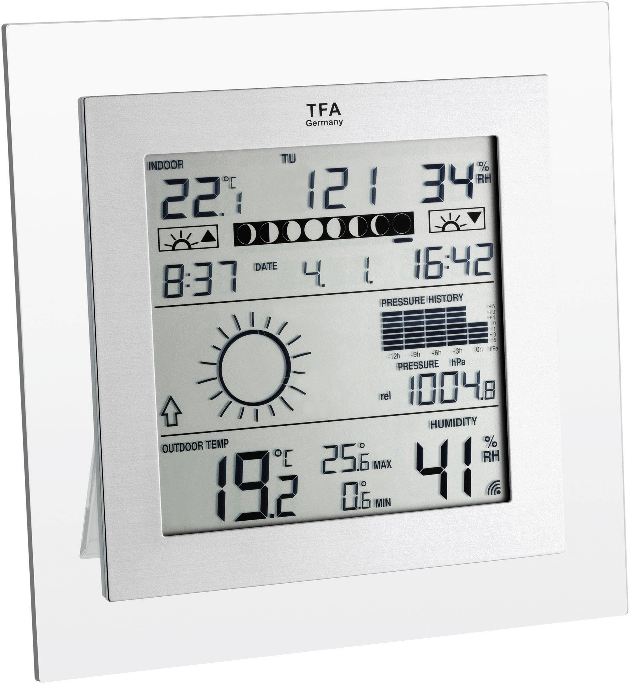 TFA Dostmann Square Plus 35.1121.IT Funk-Wetterstation