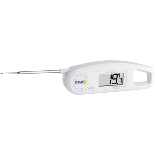 TFA Dostmann 30.1047 Küchen-Thermometer Abschaltautomatik gemäß HACCP und EN 13485, Strahlwasserge