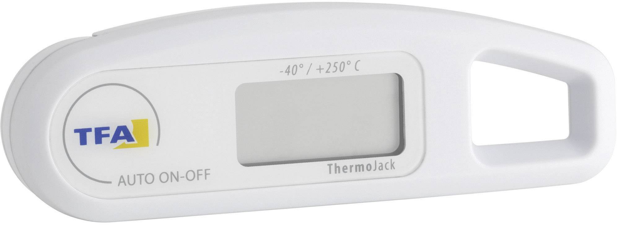 TFA Dostmann 30.1047 Küchen-Thermometer Abschaltautomatik gemäß HACCP und EN 13485, Strahlwassergeschützt IP65 Soßen, Pastöse Stoffe, Halbfeste