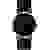 Braun Quarz Armbanduhr BN0021BKBKG (Ø x H) 38mm x 8.5mm Edelstahl Gehäusematerial=Edelstahl Material (Armband)=Leder