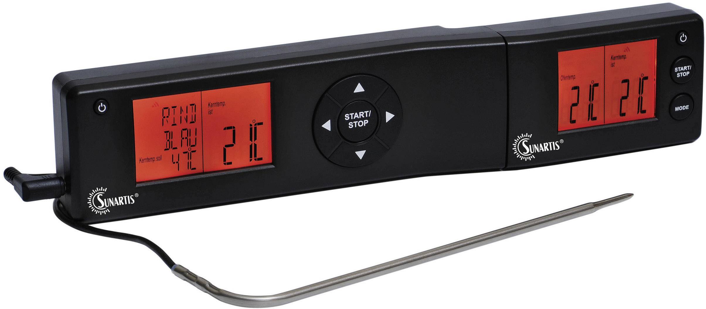 Sunartis ETC536 Küchen-Thermometer mit Timer Backen