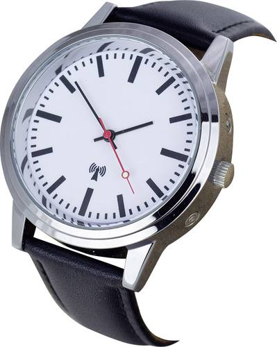 EUROTIME Funk Armbanduhr 62528 (Ø x H) 40mm x 11mm Edelstahl Gehäusematerial=Metall Material (Armb