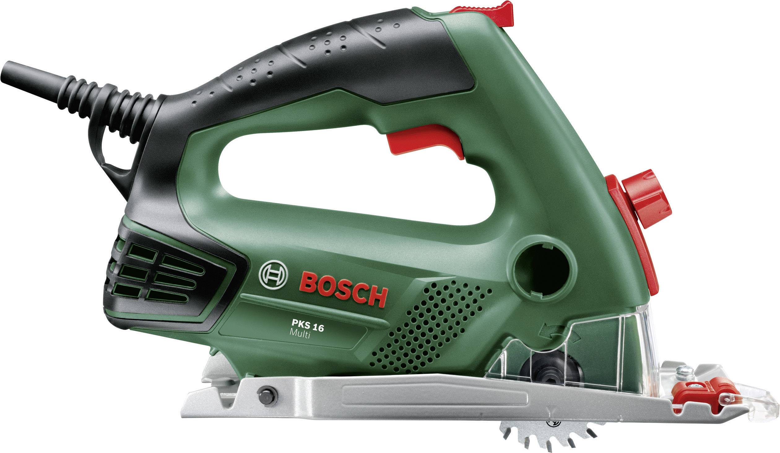 Bosch Home and Garden PKS 16 Multi Mini-Handkreissäge Schnitttiefe max. (90°) 16mm inkl. Koffer 400W