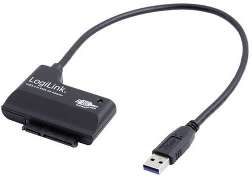 LogiLink USB 3.0 Adapter [1x SATA-Kombi-Buchse 7+15pol. - 1x USB 3.0 Stecker A] AU0013