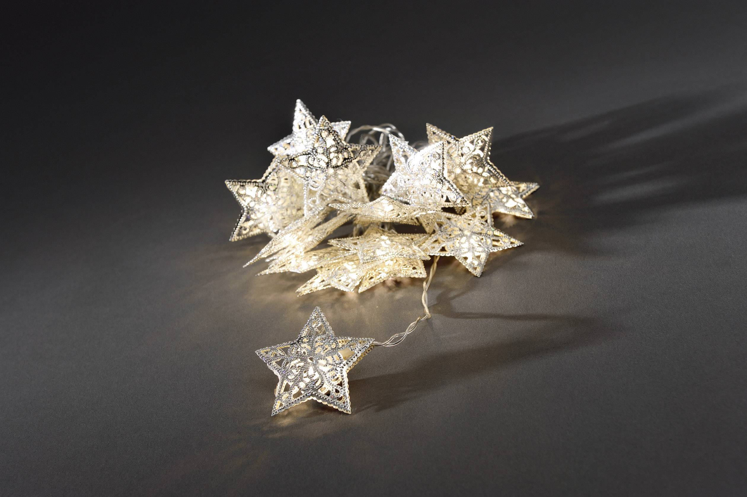Konstsmide 3171-303 Motiv-Lichterkette Sterne Innen netzbetrieben Anzahl Leuchtmittel 16 LED Warmwe