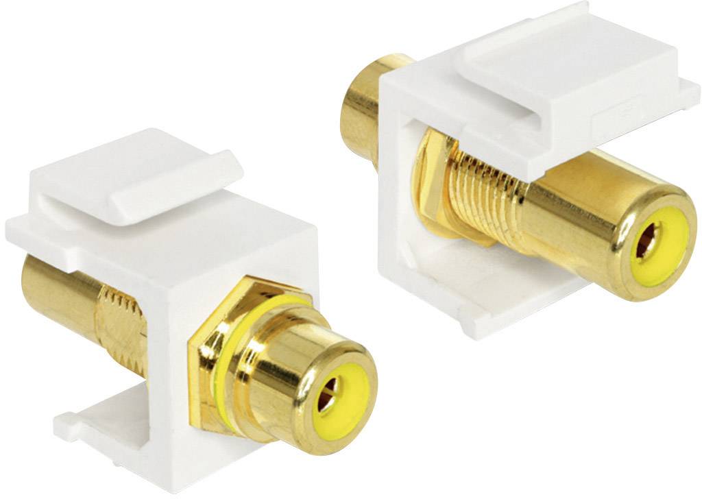Cinch Audio Adapter [1x Cinch-Buchse - 1x Cinch-Buchse] Gelb