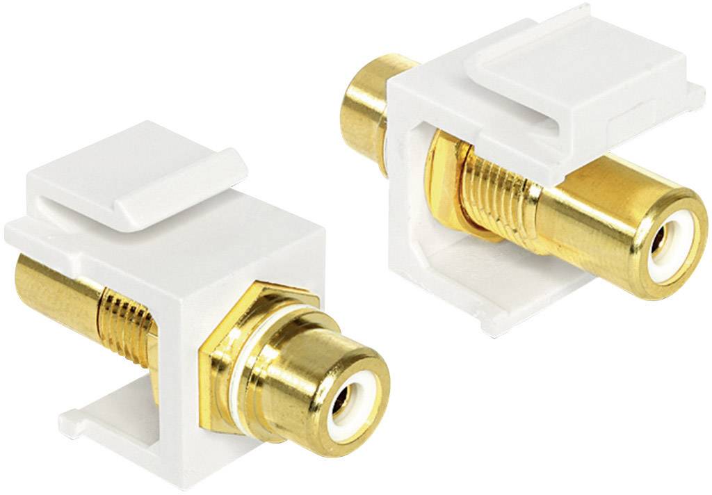 Delock 1982594 1982594 Cinch Audio Adapter [1x Cinch-Buchse - 1x Cinch-Buchse] Weiß