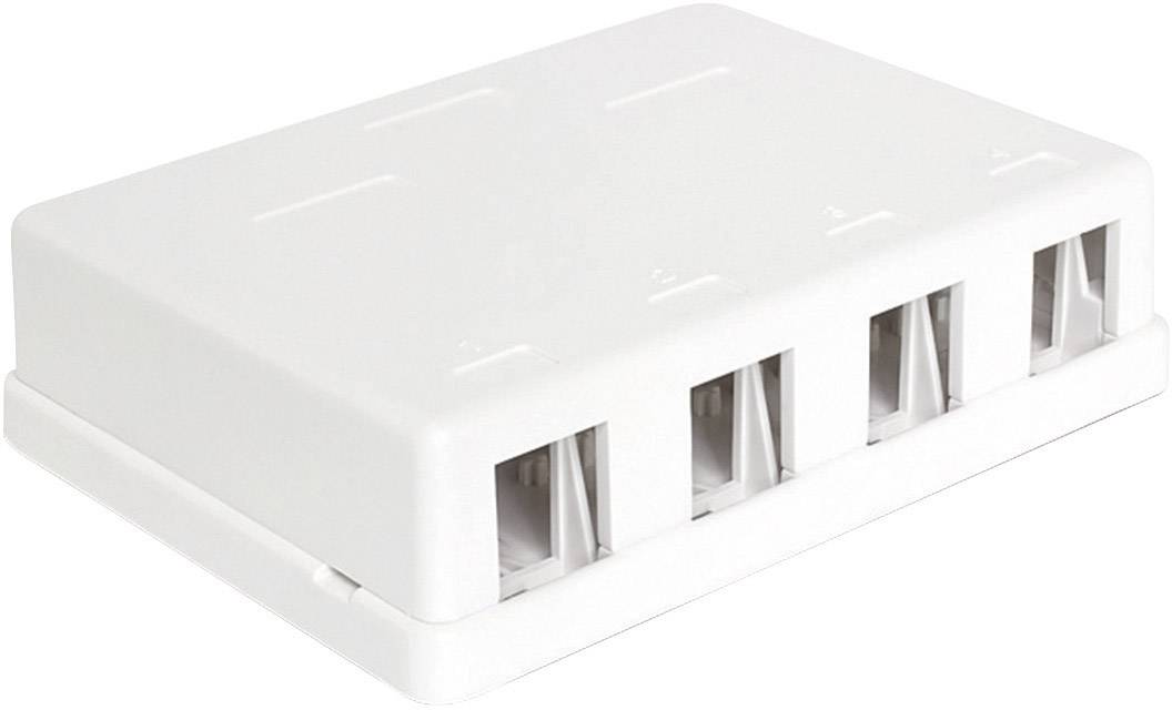 4 Port Netzwerk-Patchpanel Unbestückt 1 HE Unbestückt