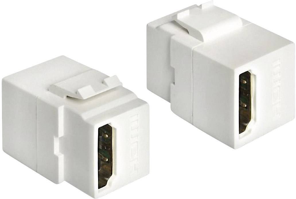Delock 1982619 HDMI Adapter [1x HDMI-Buchse - 1x HDMI-Buchse] Weiß