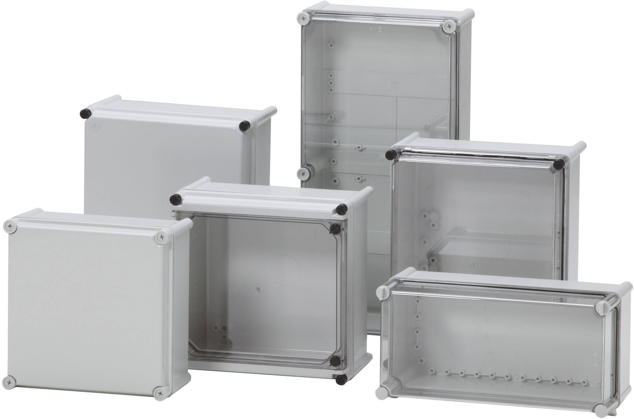 Fibox EKJ 30-G-FSH19 3630146 Gehäusedeckel mit Scharnier (L x B x H) 190 x 280 x 30mm Polycarbonat Lichtgrau (RAL 7035) 1St.