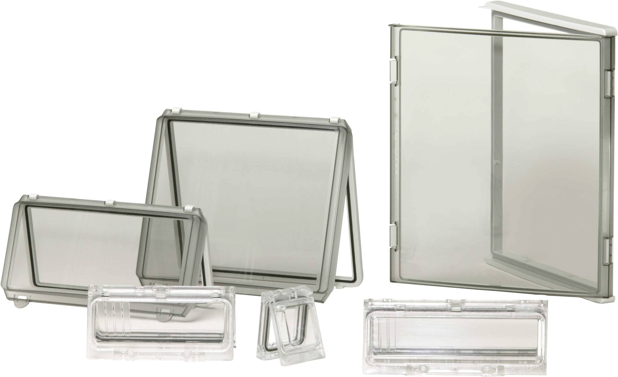 Fibox EKP 30-T-2FSH 3520143 Gehäusedeckel Deckel Transparent (L x B x H) 380 x 280 x 30mm Polycarbonat Lichtgrau (RAL 7035) 1St.