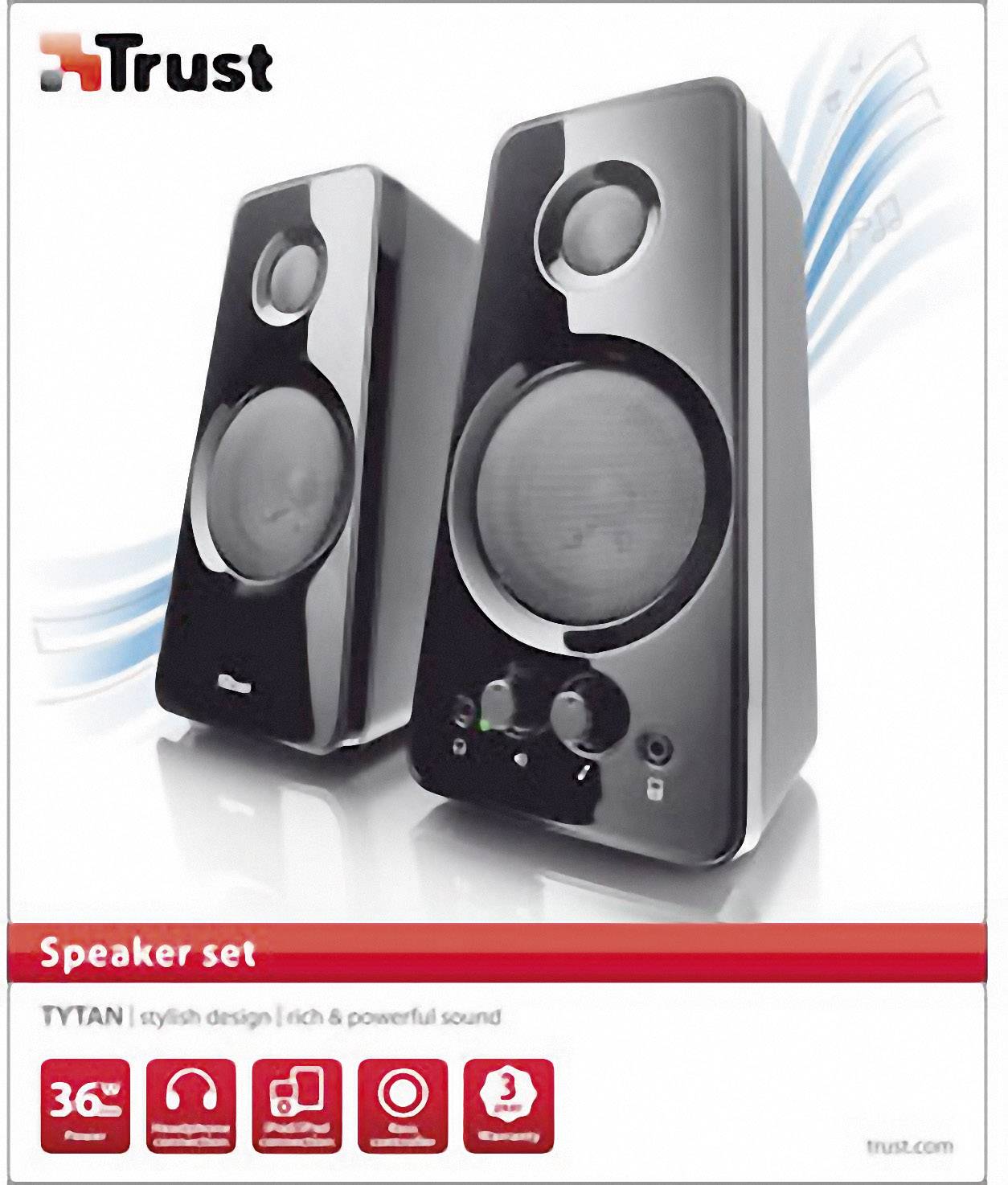 Trust Tytan 2.0 PC-Lautsprecher Kabelgebunden 18 W Schwarz