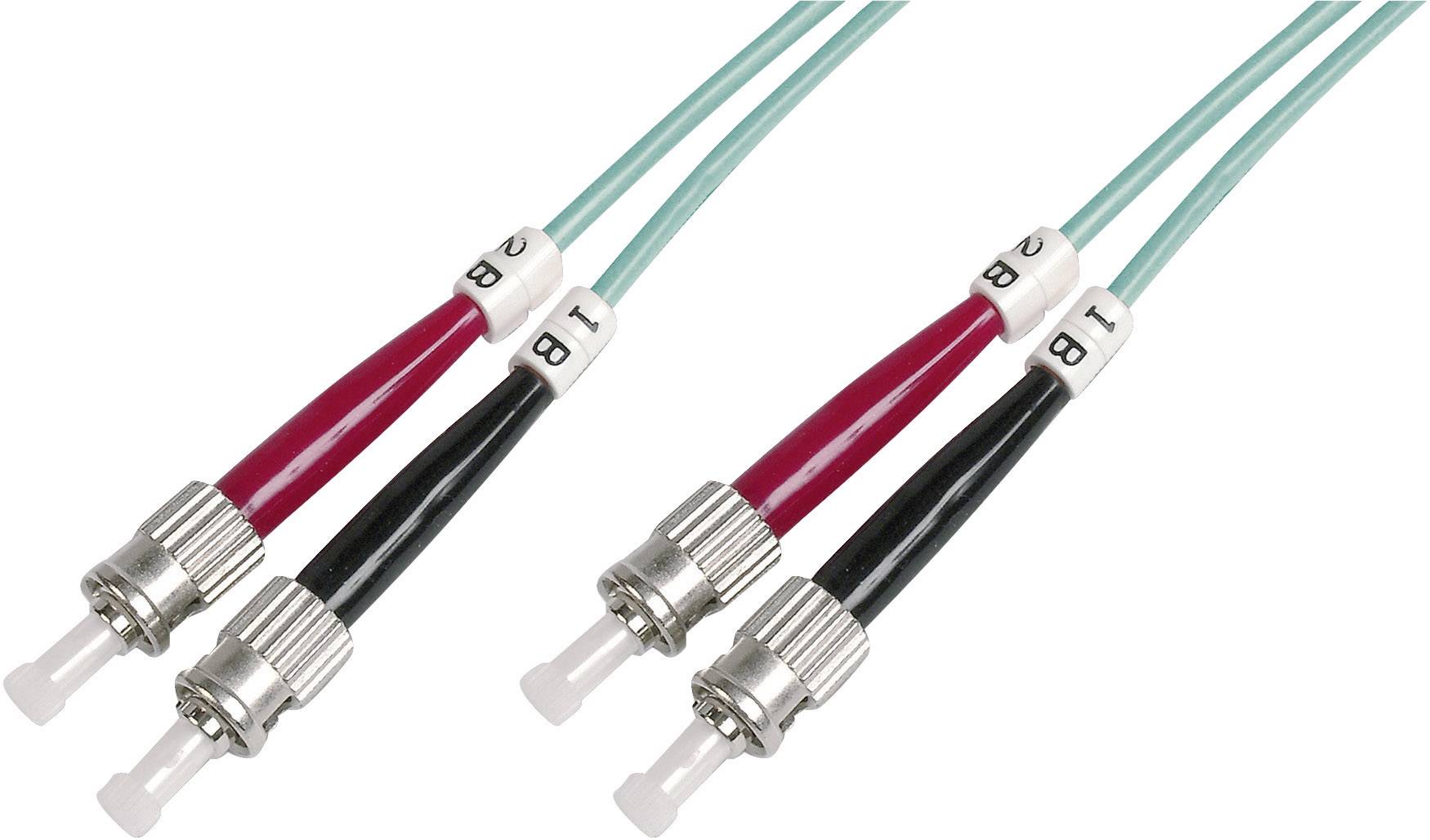 LWL-Patchkabel mit SC-Steckern in Rot und Schwarz. Dient zur Verbindung von Netzwerkgeräten über Lichtwellenleiter.