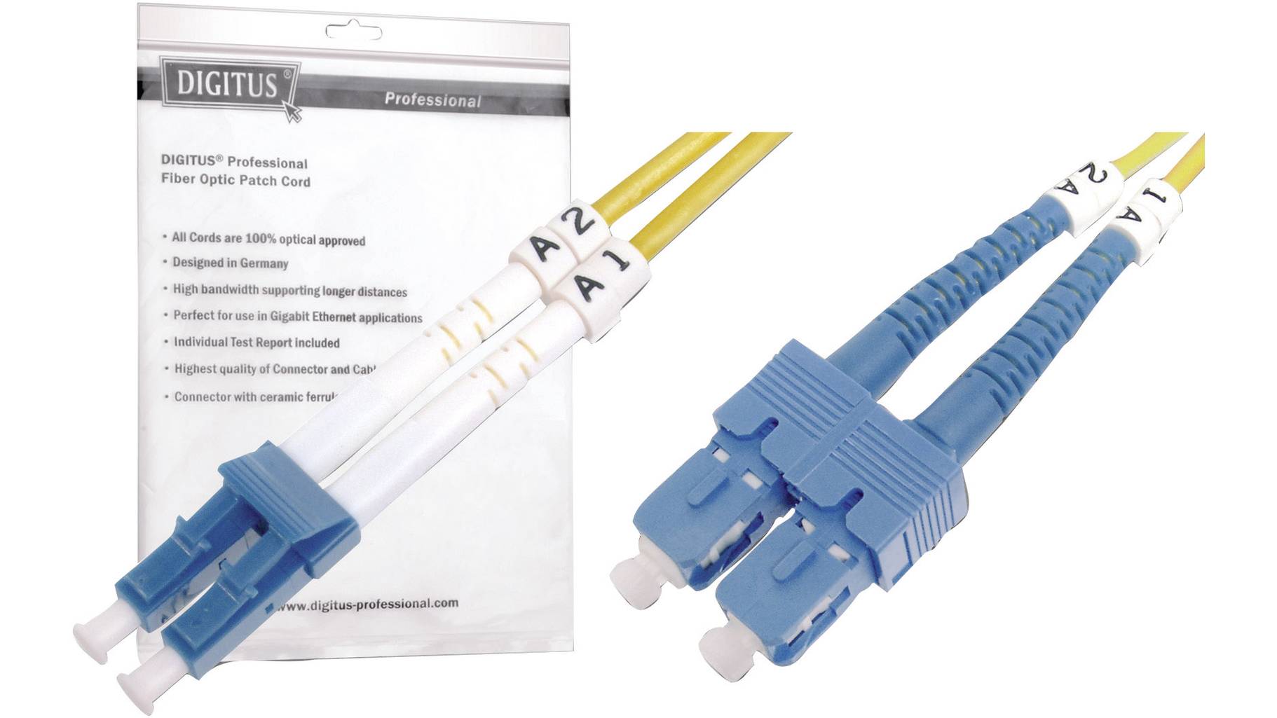 Adaptateur Fibre Optique Duplex Multimode ST Vers SC - RS Pro Adaptateur Fibre Optique Duplex Multimode ST Vers SC - RS Pro