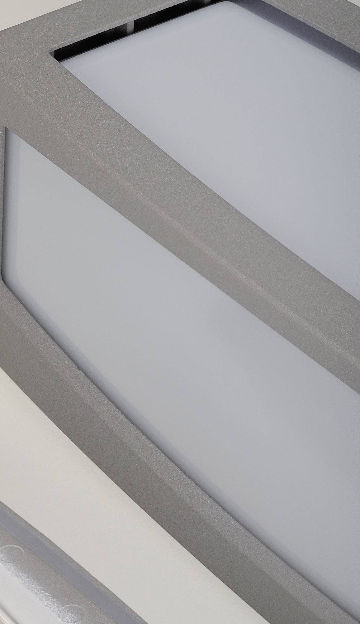 SLV Meridian 230084 Außenwandleuchte mit Bewegungsmelder Energiesparlampe, LED E27 20W Silber-Grau