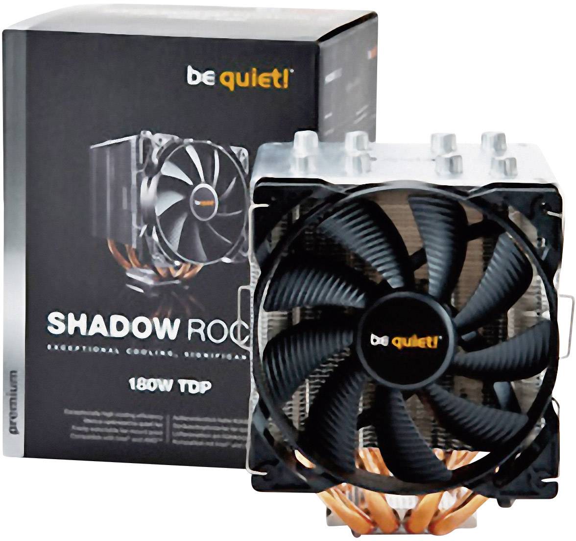 BeQuiet Shadow Rock 2 CPU-Kühler mit Lüfter Intel® LGA 2066, Intel® LGA 2011-V3, Intel® LGA 2011, Intel® LGA 1366, Intel® LGA 1156, Intel® LG
