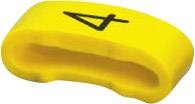 Phoenix Contact SD-WMTBS (S) YE:4 Kennzeichnungsclip Aufdruck 4 Außendurchmesser-Bereich 16 mm (min) 0826514:4
