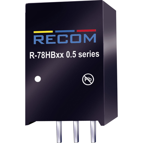 RECOM R-78HB12-0.5 DC/DC-Wandler, Print 48 V/DC 12 V/DC 0.5A 6W Anzahl Ausgänge: 1 x Inhalt 1St.