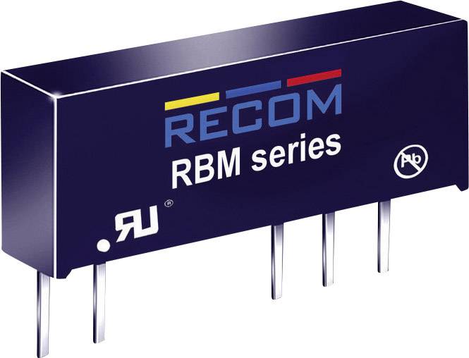 RECOM RBM-0505D DC/DC-Wandler, Print 5 V/DC 5 V/DC, -5 V/DC 100 mA 1 W Anzahl Ausgänge: 2 x Inhalt