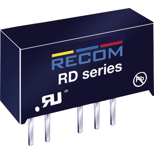 RECOM RD-0512D DC/DC-Wandler, Print 5 V/DC 12 V/DC, -12 V/DC 84mA 2W Anzahl Ausgänge: 2 x Inhalt 1St.