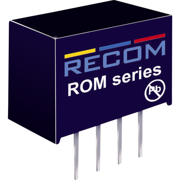RECOM ROM-1212S DC/DC-Wandler, Print 12 V/DC 12 V/DC 83mA 1W Anzahl Ausgänge: 1 x Inhalt 1St.