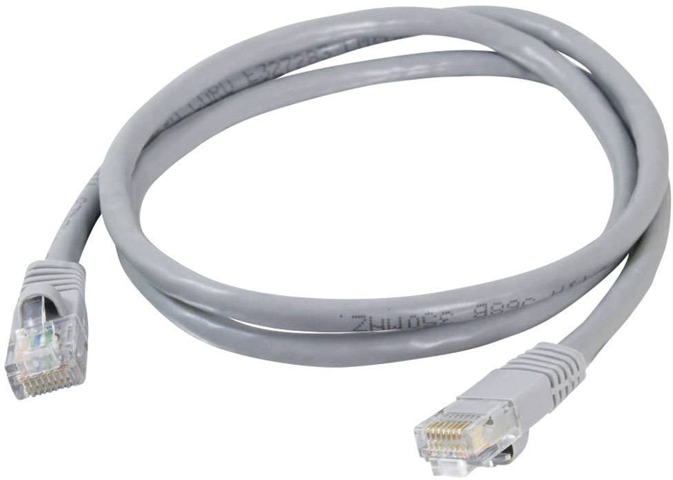 C2G 83149 RJ45 Netzwerkkabel, Patchkabel CAT 5e U/UTP 20.00 m Grau  1 St.
