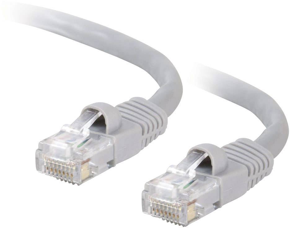 C2G 83140 RJ45 Netzwerkkabel, Patchkabel CAT 5e U/UTP 0.50 m Grau 1 St.