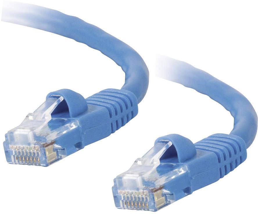 C2G 83165 RJ45 Netzwerkkabel, Patchkabel CAT 5e U/UTP 5.00 m Blau 1 St.