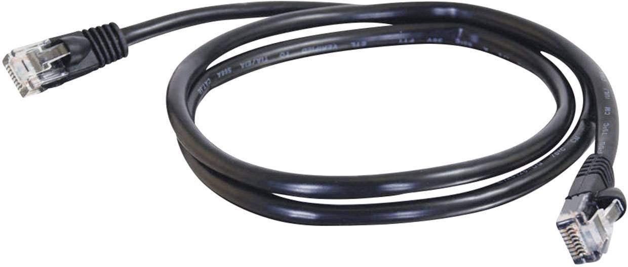 C2G 83187 RJ45 Netzwerkkabel, Patchkabel CAT 5e U/UTP 10.00 m Schwarz hochflexibel 1 St.