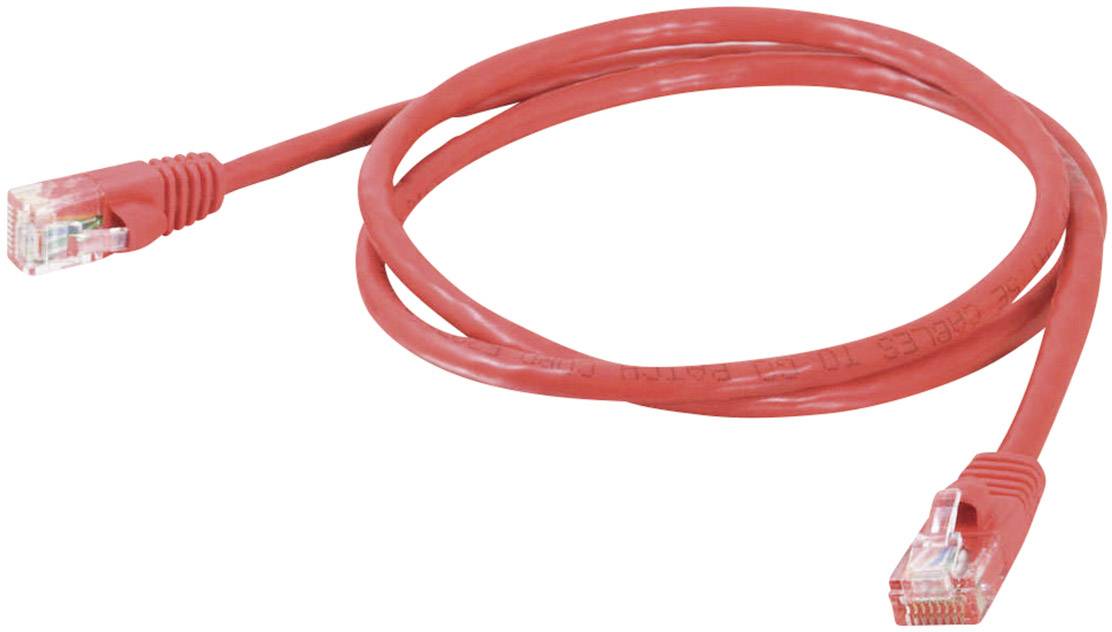 C2G 83224 RJ45 Netzwerkkabel, Patchkabel CAT 5e U/UTP 3.00 m Rot 1 St.