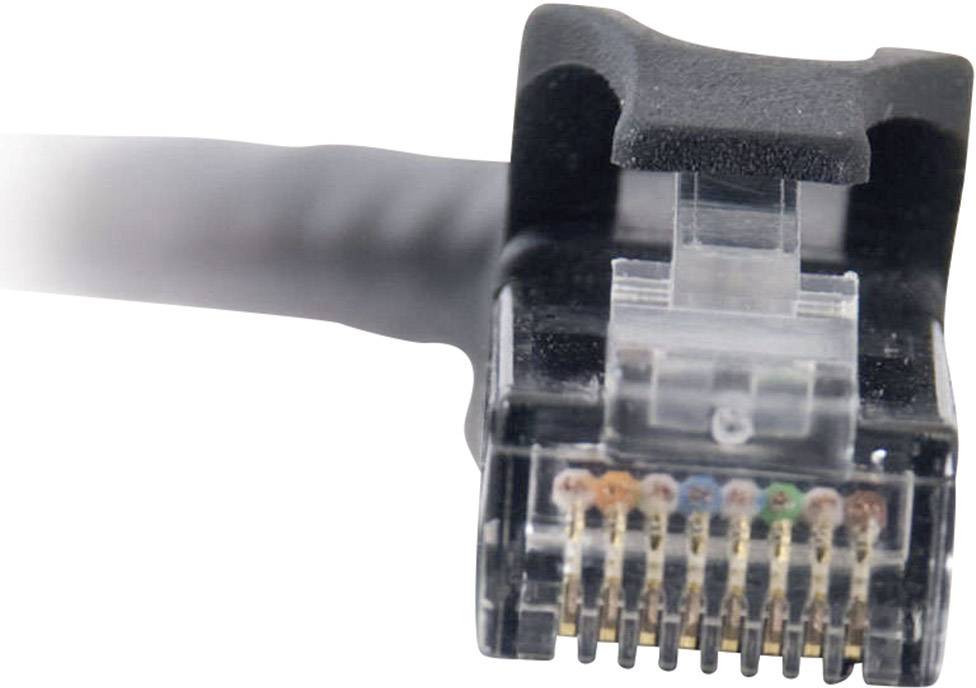 C2G 83405 RJ45 Netzwerkkabel, Patchkabel CAT 6 U/UTP 0.50 m Schwarz 1 St.