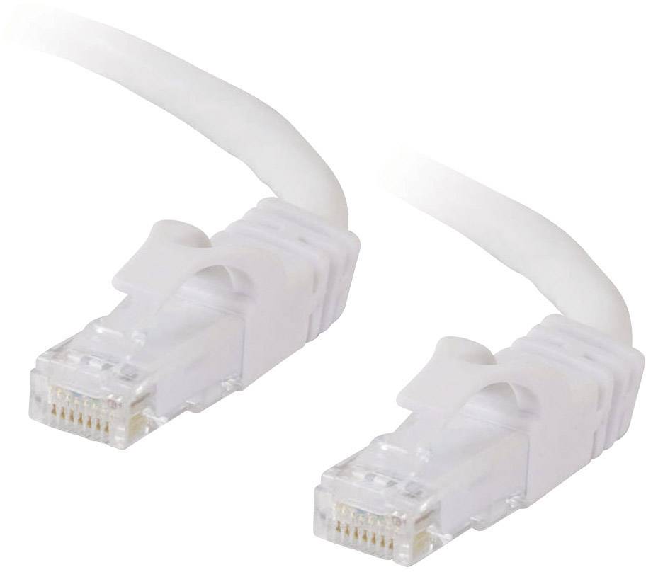 C2G 83490 RJ45 Netzwerkkabel, Patchkabel CAT 6 U/UTP 5.00 m Weiß 1 St.