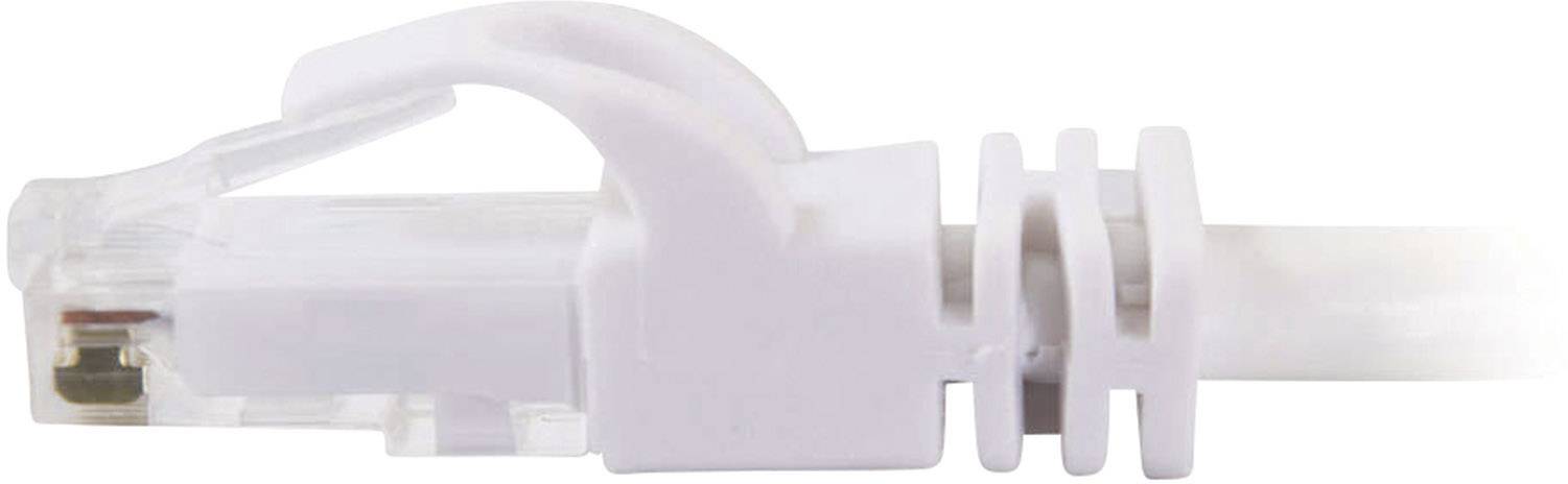C2G 83485 RJ45 Netzwerkkabel, Patchkabel CAT 6 U/UTP 0.50 m Weiß 1 St.