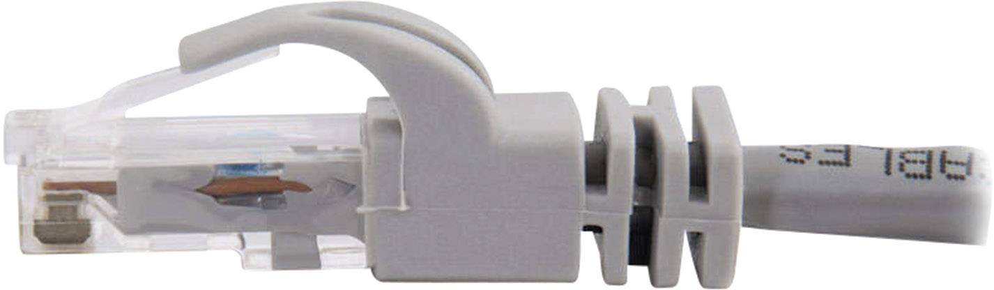 C2G RJ45 83510 Netzwerkkabel, Patchkabel CAT 6 U/UTP 5.00 m Grau hochflexibel